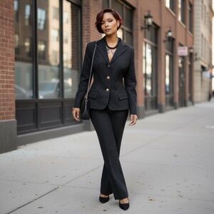 Denim & Supply Ralph Lauren Charcoal Pinstripe Suit